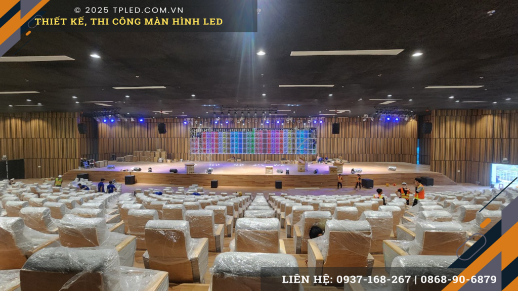 Hệ thống màn hình LED hiện đại tại Ballroom nhãn hàng thời trang Adidas.