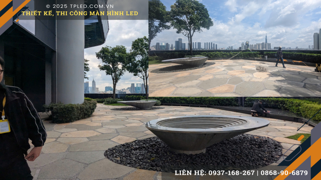 Đội ngũ TPLED® đang sửa chữa màn hình LED Thiso Mall Sala Quận 2 chuẩn chỉnh.