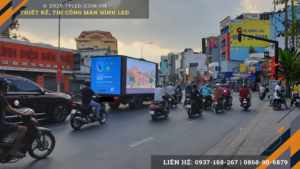 Xe LED 3 mặt chạy roadshow diện tích 40m2 thi công bởi TPLED®