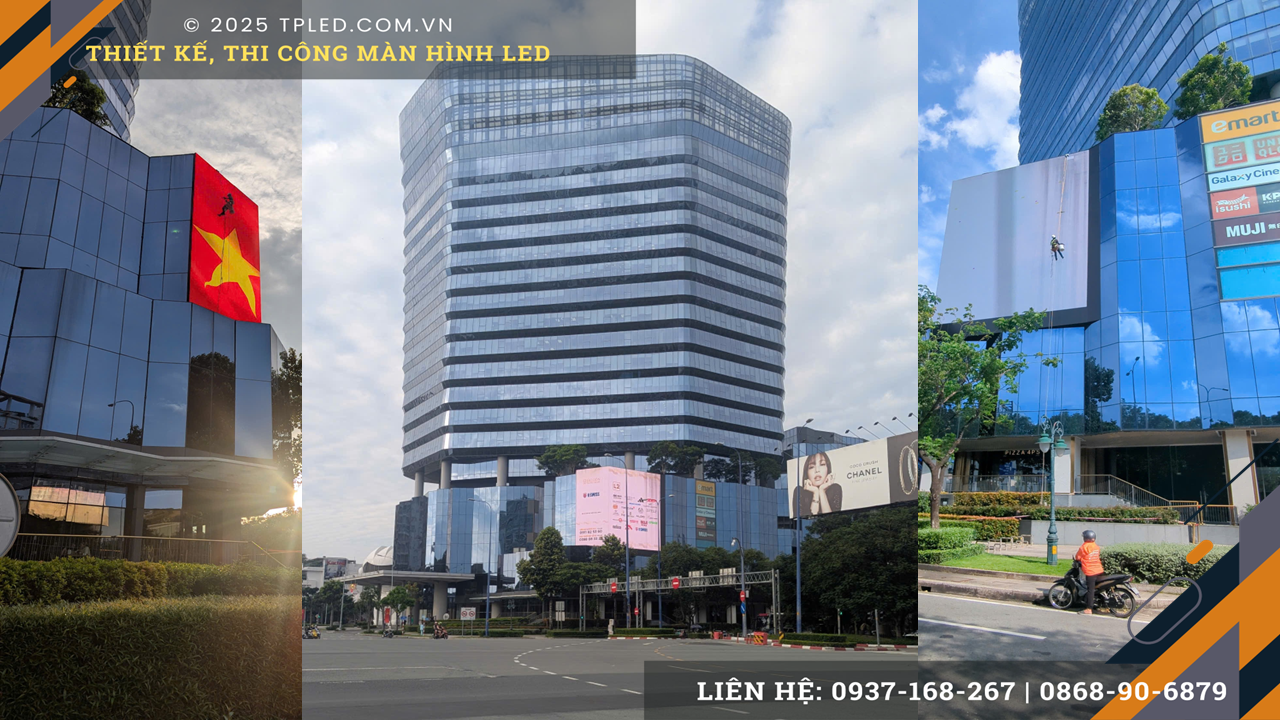 Đội ngũ TPLED® đang sửa chữa màn hình LED Thiso Mall Sala Quận 2 chuẩn chỉnh.